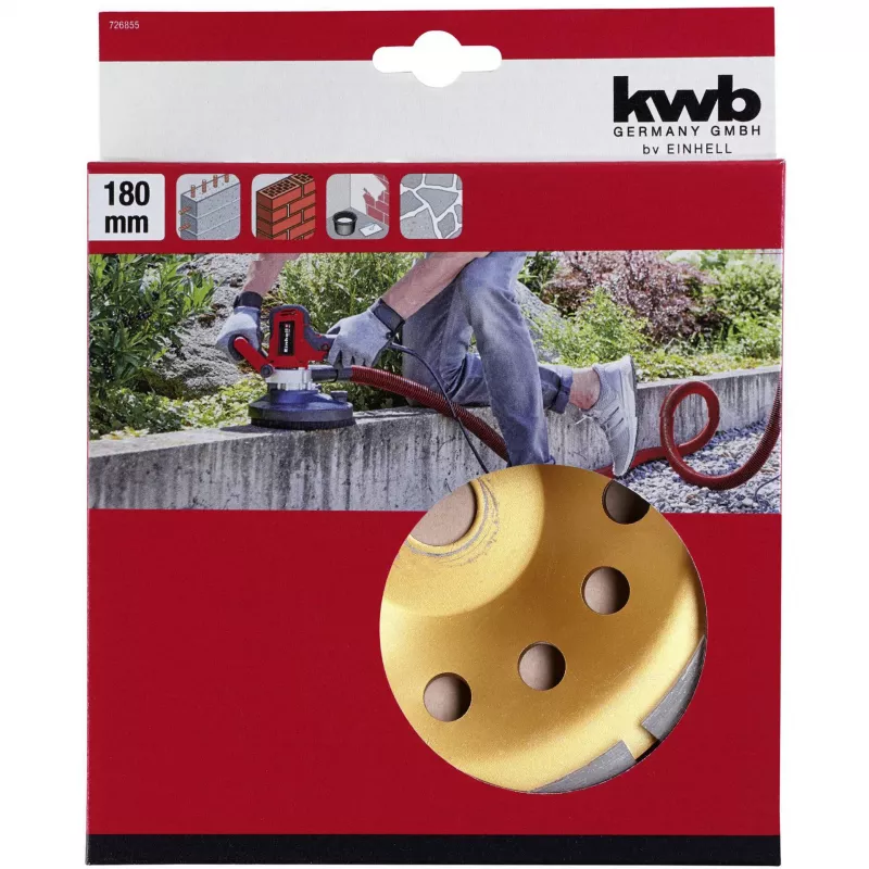 Diamant-Trennscheibe 180 mm für EINHELL Wand- und Betonschleifer TE‑DW 180