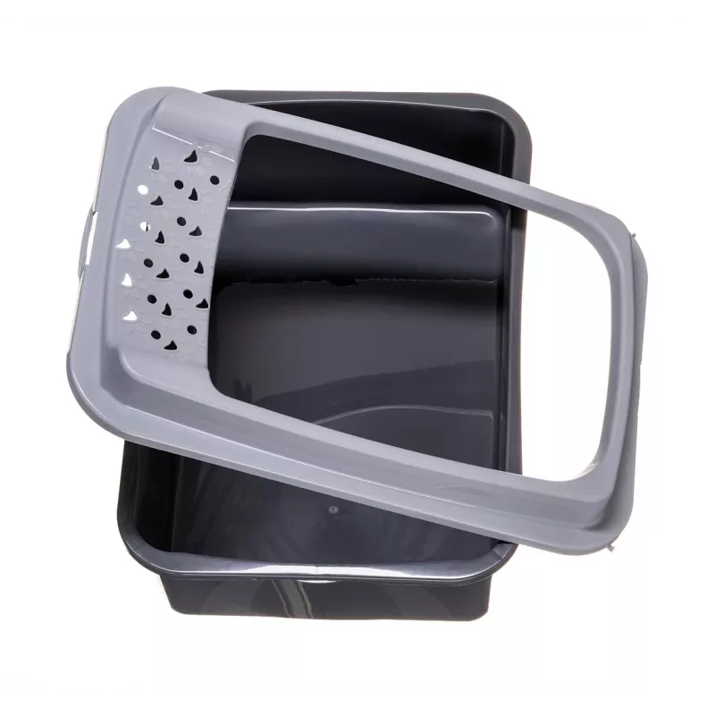 Katzenklo DIAMENTIQ Bonita grau Kunststoff 571×392×209 mm, 1 kg