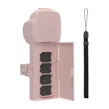 Sunnylife Schutzhülle mit Tragegurt und Umhängeband für Osmo Pocket 3 (pink)