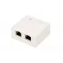 Aufputz-Netzwerkdose Extralink EX.9649 — 2x RJ45 Cat5e STP