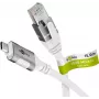Netzwerkkabel Goobay 74181 USB-C RJ-45 Cat6 15 m Weiß