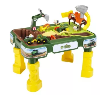 Sand- & Wassertisch KLEIN Theo Klein 3948 — Outdoor-Spieltisch, grün/gelb, für Kinder ab 1,5 Jahren