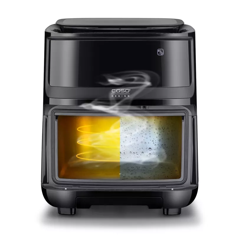 Heißluftfritteuse Caso Steam and AirFry 700, 1700 W, 7 L, schwarz