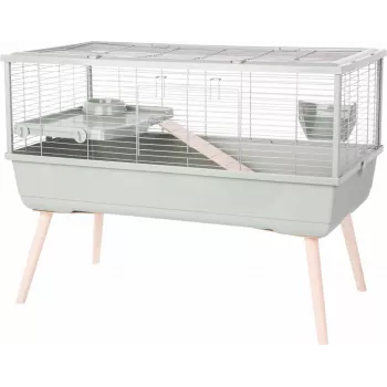 Käfig ZOLUX Neolife 100 grün — Holzkäfig für Kleintiere 990×760×540 mm, 15 mm Stababstand