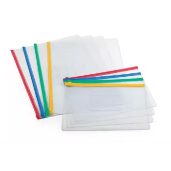 Folder Forpus, A4, mit verschiedenen Reißverschlüssen, transparent 0819-001