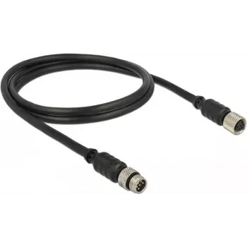 Sensor-/Aktor-Kabel DeLOCK 12690 1 m M8 Schwarz