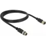 Sensor-/Aktor-Kabel DeLOCK 12690 1 m M8 Schwarz