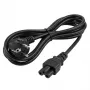 EFB-Elektronik Netzkabel Schutzkontaktstecker 90° - C5 180°, schwarz, 3 m, 3 x 0,75 mm² Hersteller: EFB Elektronik (EK552.3V2)