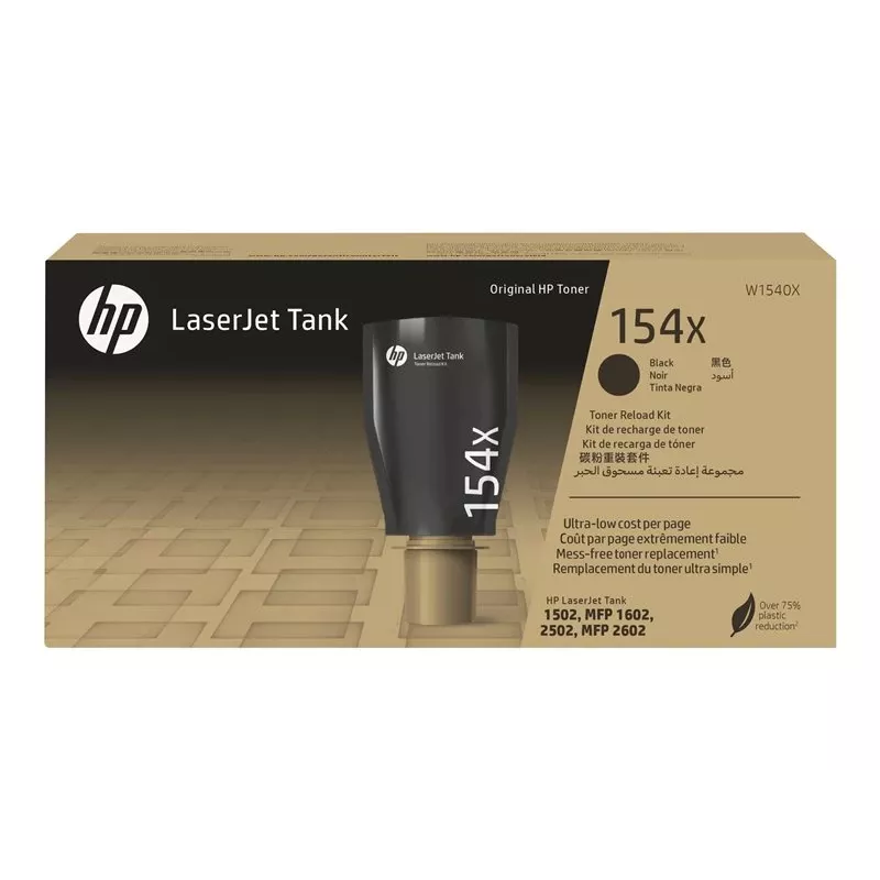 HP 154X High Yield Schwarz Original LaserJet Tank Toner Reload Kit