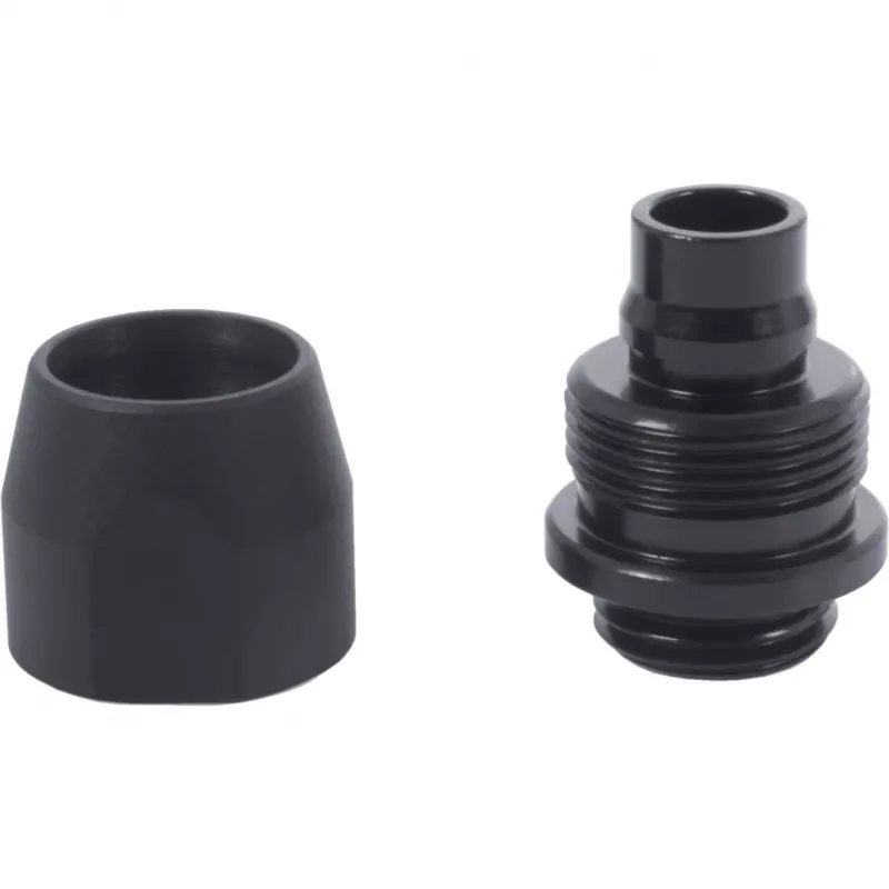 Fitting Alphacool 17638 Aluminium Messing Schwarz 1,8 cm 2,4 cm