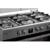 Gas-Elektroherd MPM MPM-93-KGM-33 90 cm Edelstahl, Energieeffizienzklasse A