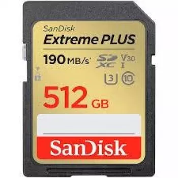 Speicherkarte SANDISK 512GB UHS-I SDSDXWV-512G-GNCIN — 512 GB, UHS-I, bis zu 100 MB/s Lesen, bis zu 90 MB/s Schreiben