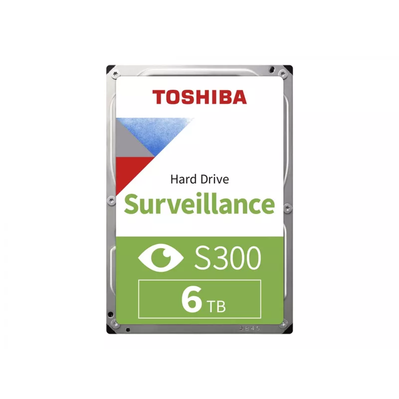Toshiba S300 Surveillance 3.5 interne Festplatte SATA 6GB/s – 6 TB, 5400 U/min