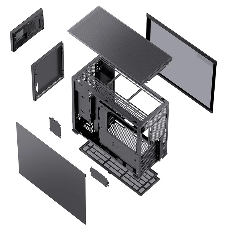 PC-Gehäuse Jonsbo D41 MESH Midi Tower Schwarz
