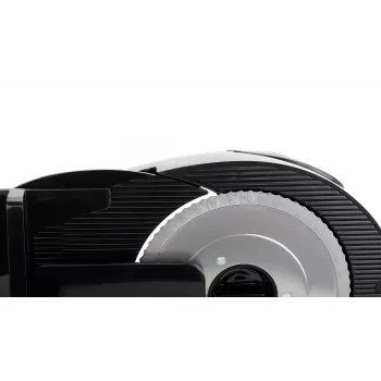 Elektrischer Tisch-Lebensmittelschneider SMAPP 294.5 – 300 W, Schnittstärke 1–15 mm, Edelstahlklinge, Kindersicherung, weiß