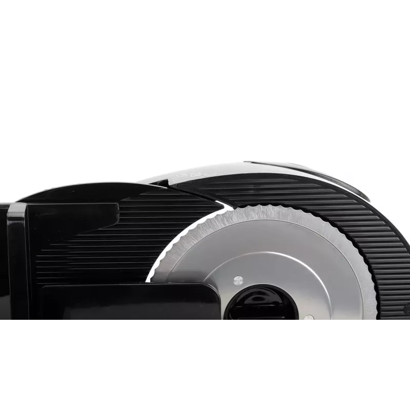 Elektrischer Tisch-Lebensmittelschneider SMAPP 294.5 – 300 W, Schnittstärke 1–15 mm, Edelstahlklinge, Kindersicherung, weiß