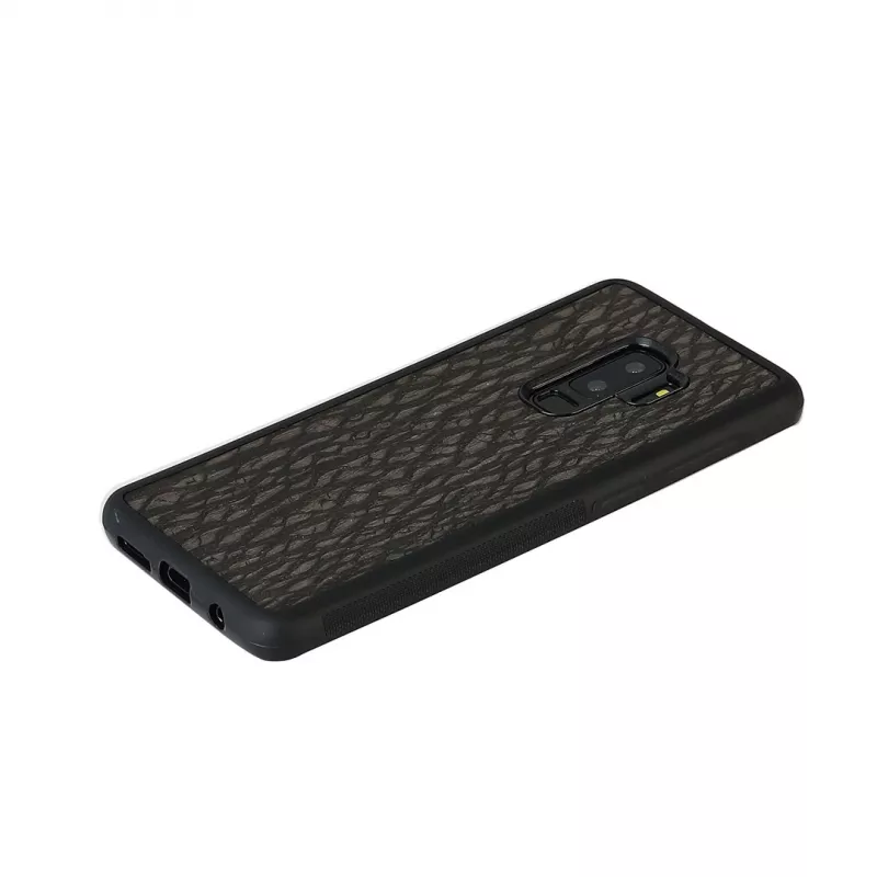 Smartphone-Hülle man and wood für Galaxy S9 Plus – carbon schwarz