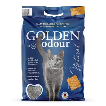 Katzenstreu Golden Grau 7 kg — klumpende Bentonit-Katzenstreu, staubfrei, Geruchsbeseitigung