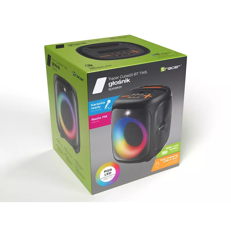 Kabellose True-Wireless-(TWS)-Ohrhörer TRACER Cube20 schwarz