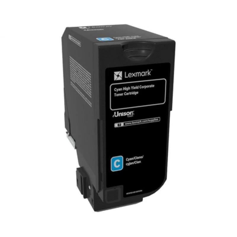 Lexmark 74C2HCE Toner-Kit Cyan Return Program Corporate. 12K Seiten für