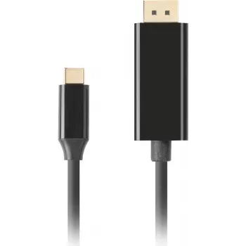 LANBERG Kabel USB-C Stecker -> DisplayPort Stecker 0,5m 4K 60Hz schwarz