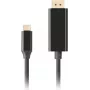 LANBERG Kabel USB-C Stecker -> DisplayPort Stecker 0,5m 4K 60Hz schwarz