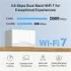 Mesh-WLAN System TP-LINK Mercusys Halo H25BE (Wi-Fi 7, Dualband 2,4/5 GHz, 2880 Mbps) 2er-Pack, 3 interne Antennen, weiß