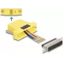 DeLOCK D-Sub 25 Buchse auf RJ45 Buchse Montagesatz gelb VGA RJ-45
