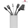 Kabelkanal flexibel MACLEAN MCTV-575 für Boden, weiß, 1,5 m, Breite 43 mm, Höhe 2,3–3,2 cm
