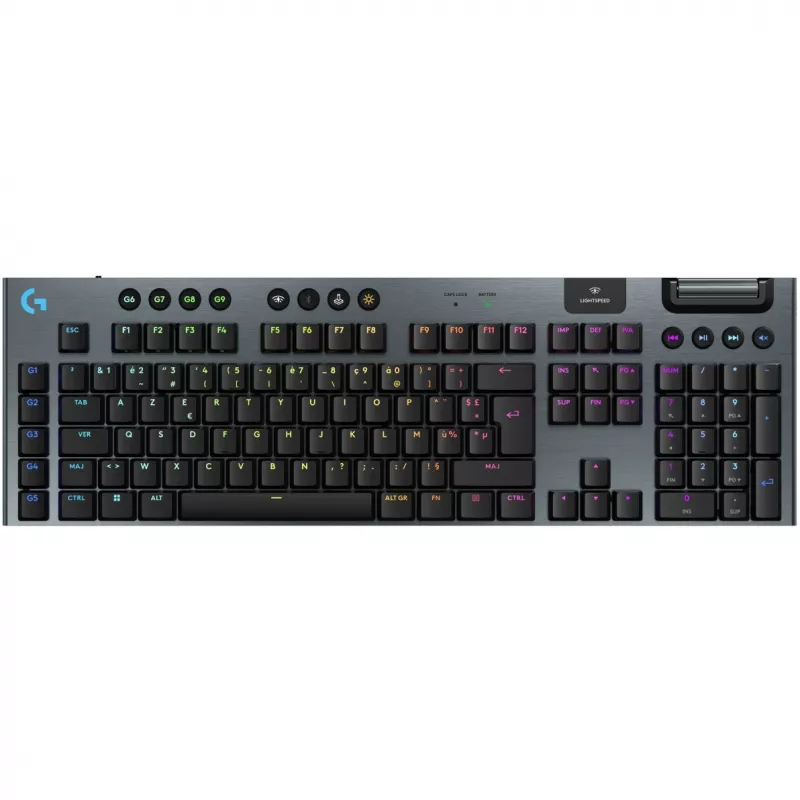 Logitech G G915 X LIGHTSPEED Tastatur Gaming USB RF Wireless Bluetooth AZERTY Französisch Schwarz