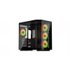 PC-Tower-Gehäuse KRUX Empero KRXD010, ATX, schwarz – unterstützt GPUs bis zu 420 mm, CPU-Kühler bis zu 155 mm, 2x 3,5 Zoll + 3x 2,5 Zoll Einschübe