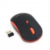 GEMBIRD MUSW-4B-03-R Kabellose optische Maus MUSW-4B-03-R 1600 DPI nano USB Schwarz-Rot