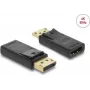 DELOCK Aktiver DisplayPort 1.2 auf HDMI Adapter 4K HDR, einteiliges USB-gespeistes Kabel