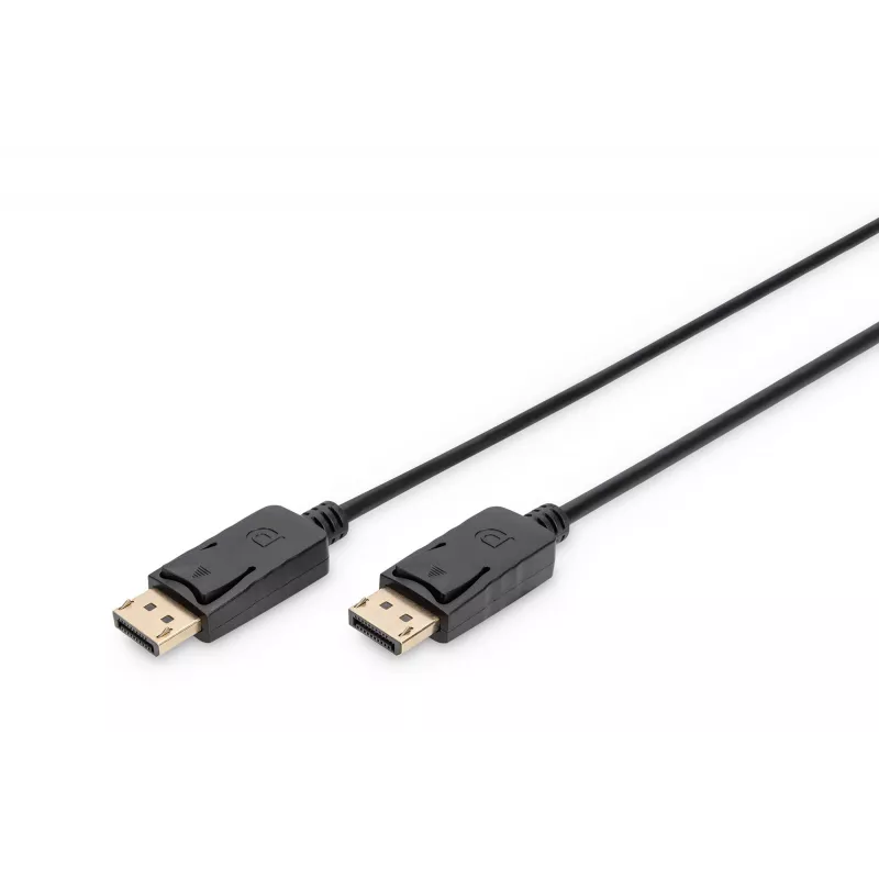 Anschlusskabel DisplayPort mit Verriegelung 1080p 60Hz FHD Typ DP / DP M / M schwarz 1m