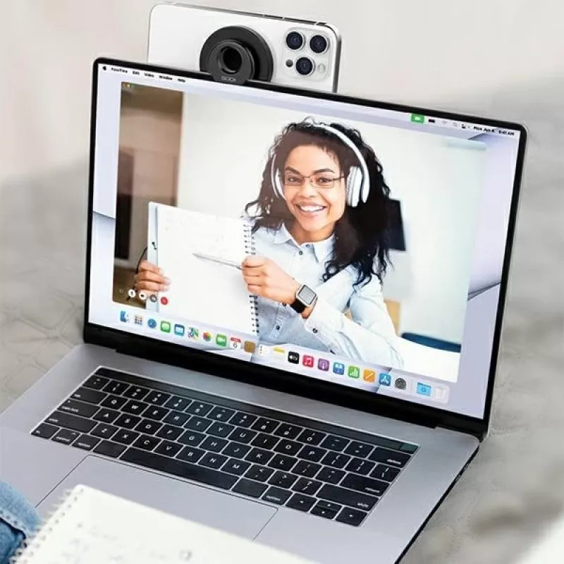 Induktiver MagSafe-Halter für MacBook weiß
