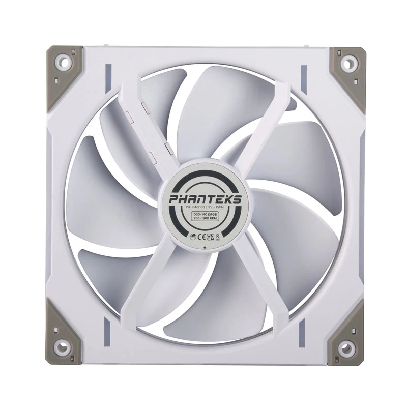 PHANTEKS D30-140 140mm ARGB Gehäuselüfter Weiß 3er-Pack
