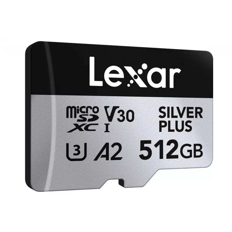 Flash Memory Lexar 512 GB UHS-I microSDXC SILVER PLUS