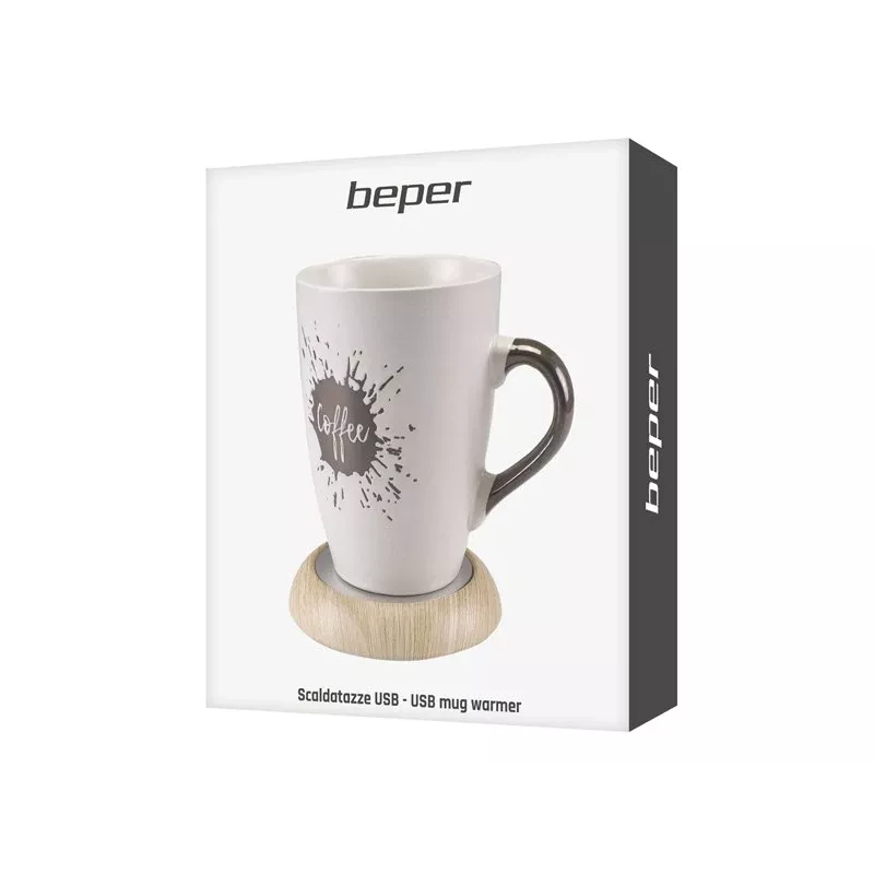 Tassenwärmer Beper P201UTP003 Silver Wood