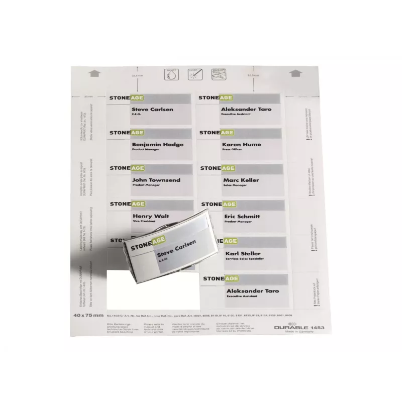 Namensschild-Einleger Durable 1453-02