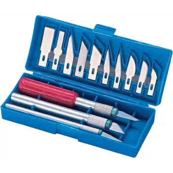 Schnitzwerkzeug-Set Basetech 482781 — 16-teilig Hand-Schnitzwerkzeuge