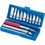 Schnitzwerkzeug-Set Basetech 482781 — 16-teilig Hand-Schnitzwerkzeuge