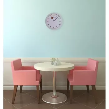 NeXtime Uhr 3048 Color Change, Ø28 cm, Wand, Weiß/Mehrfarbig