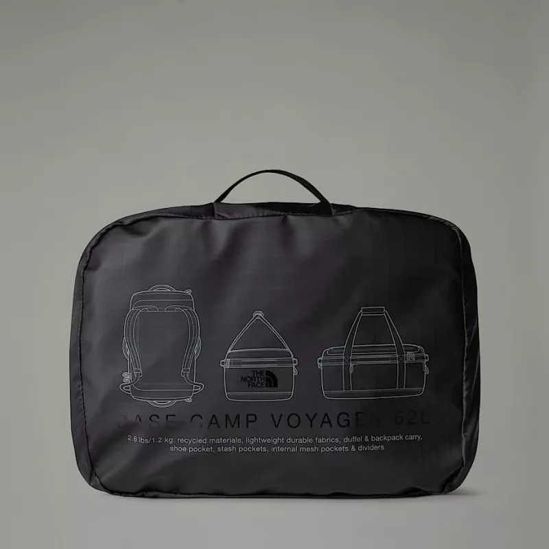 Reisetasche The North Face Base Camp Voyager Duffel 62 - TNF Black/asphalt Grau
