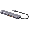 USB-Typ-C-Hub CANYON DS-17 — HDMI, USB 3.2 Gen 1 A, USB-C, MicroSD, 10000 Mbit/s, grau