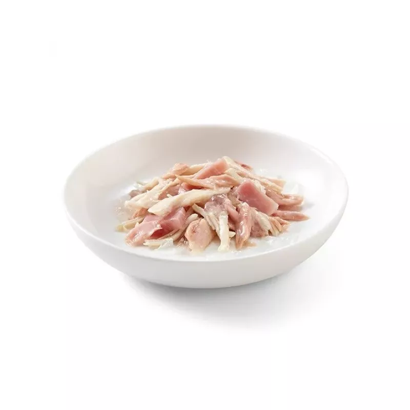 SCHESIR in Gelee Thunfisch und Huhn mit Schinken - Nassfutter für Katzen - 50 g