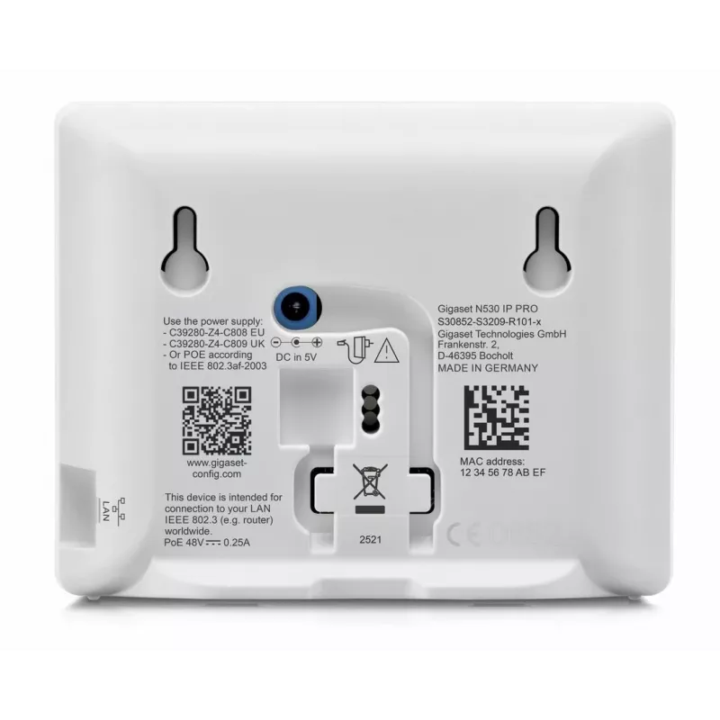 Gigaset N530 IP PRO + S700H PRO DECT-Telefon Anruferkennung Anthrazit