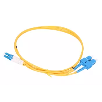 Patchcord Extralink SC/UPC zu LC/UPC, Singlemode G.652D, Duplex PVC, 3 mm, 1 m