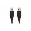 USB-A-auf-USB-A-Kabel LANBERG CA-USBA-30CU-0018-BK — USB 3.2 Gen 1 (5 Gbit/s), 1,8 m, Schwarz