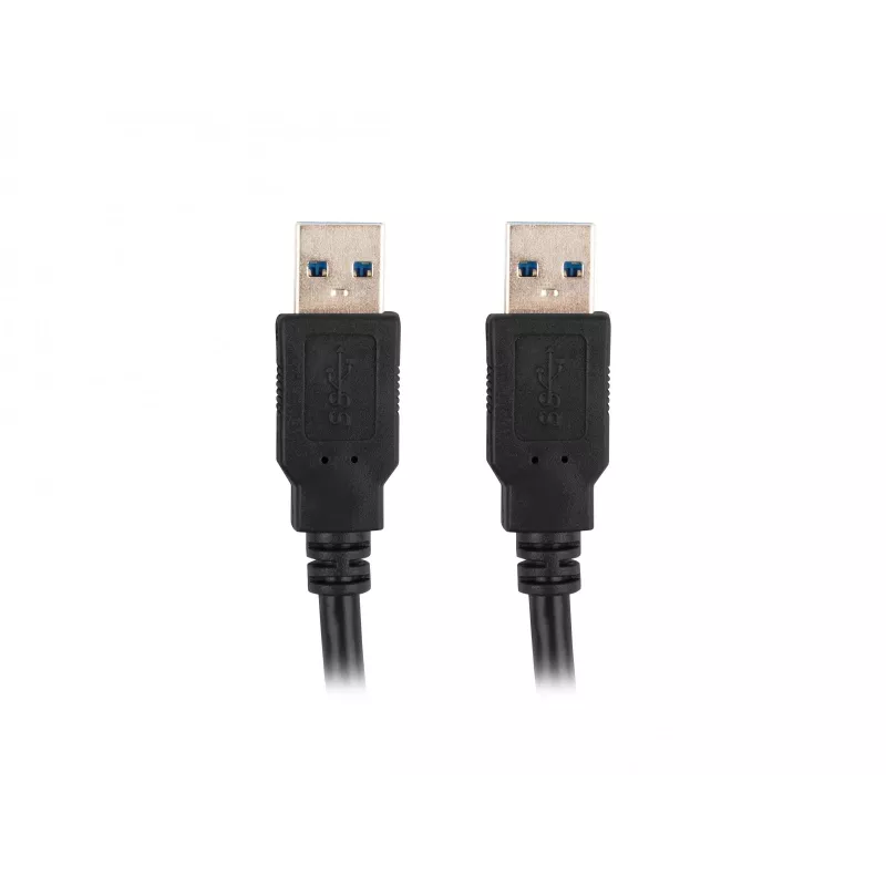 USB-A-auf-USB-A-Kabel LANBERG CA-USBA-30CU-0018-BK — USB 3.2 Gen 1 (5 Gbit/s), 1,8 m, Schwarz