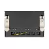Patchpanel DELOCK Mini Desktop RJ45 6-Port Cat.6A geschirmt, Metall, schwarz, 80×22×125 mm